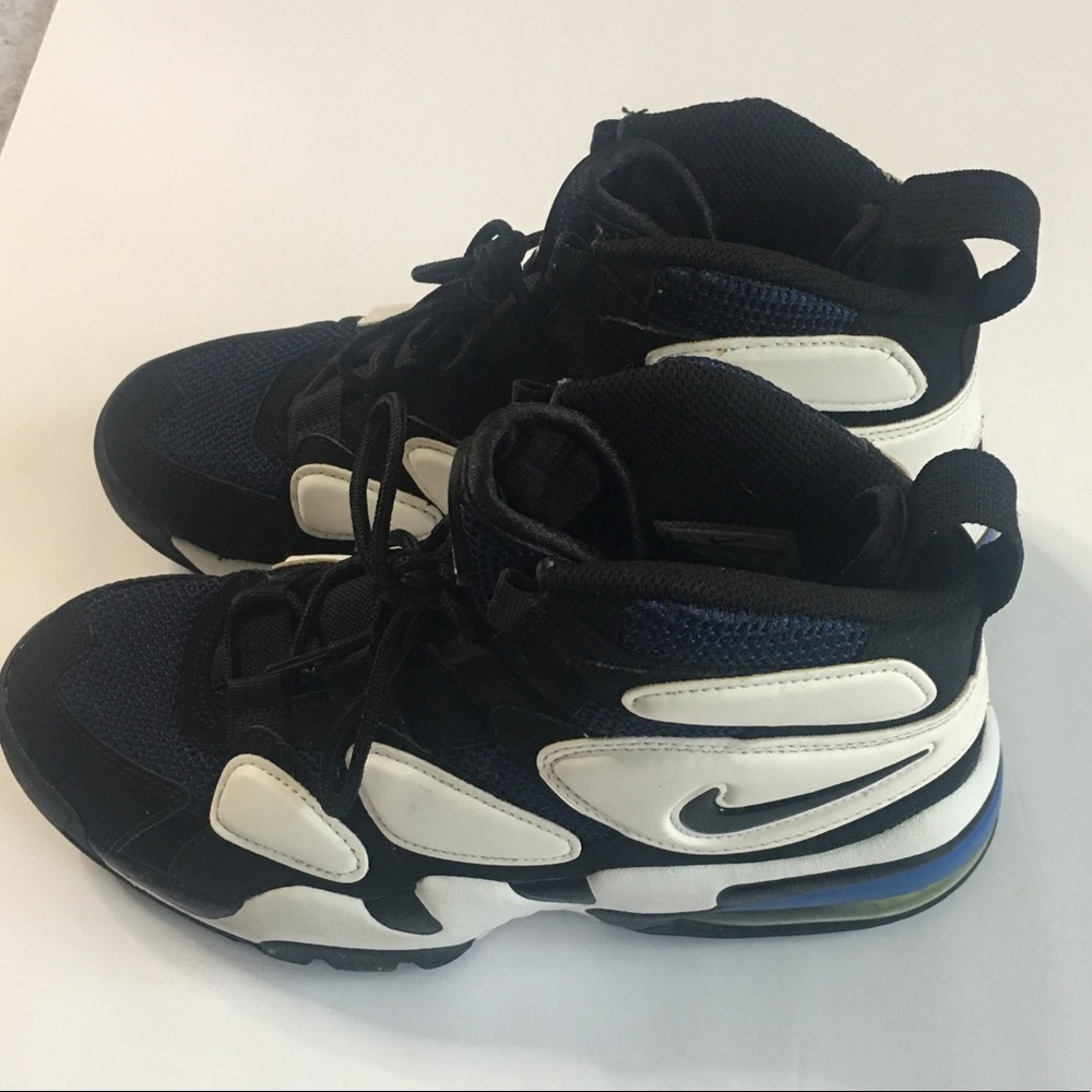 SOLD-Nike Air Max Uptempo 2 Size 8.5 Black/Navy - Picture 6 of 11